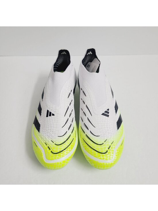 NEW Adidas Predator Elite Laceless FG Soccer Cleats JI1075 Size 6.5 White #2 main image 4